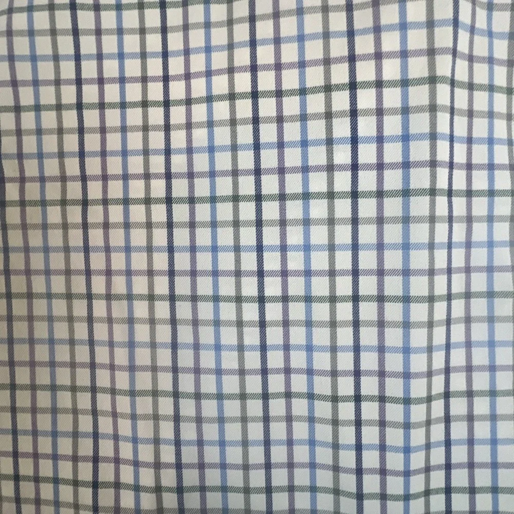 NWT Polo Ralph Lauren WHT/BLU/PURP CHK PERFORMANCE OXFORD Stretch Shirt 4XB Pony